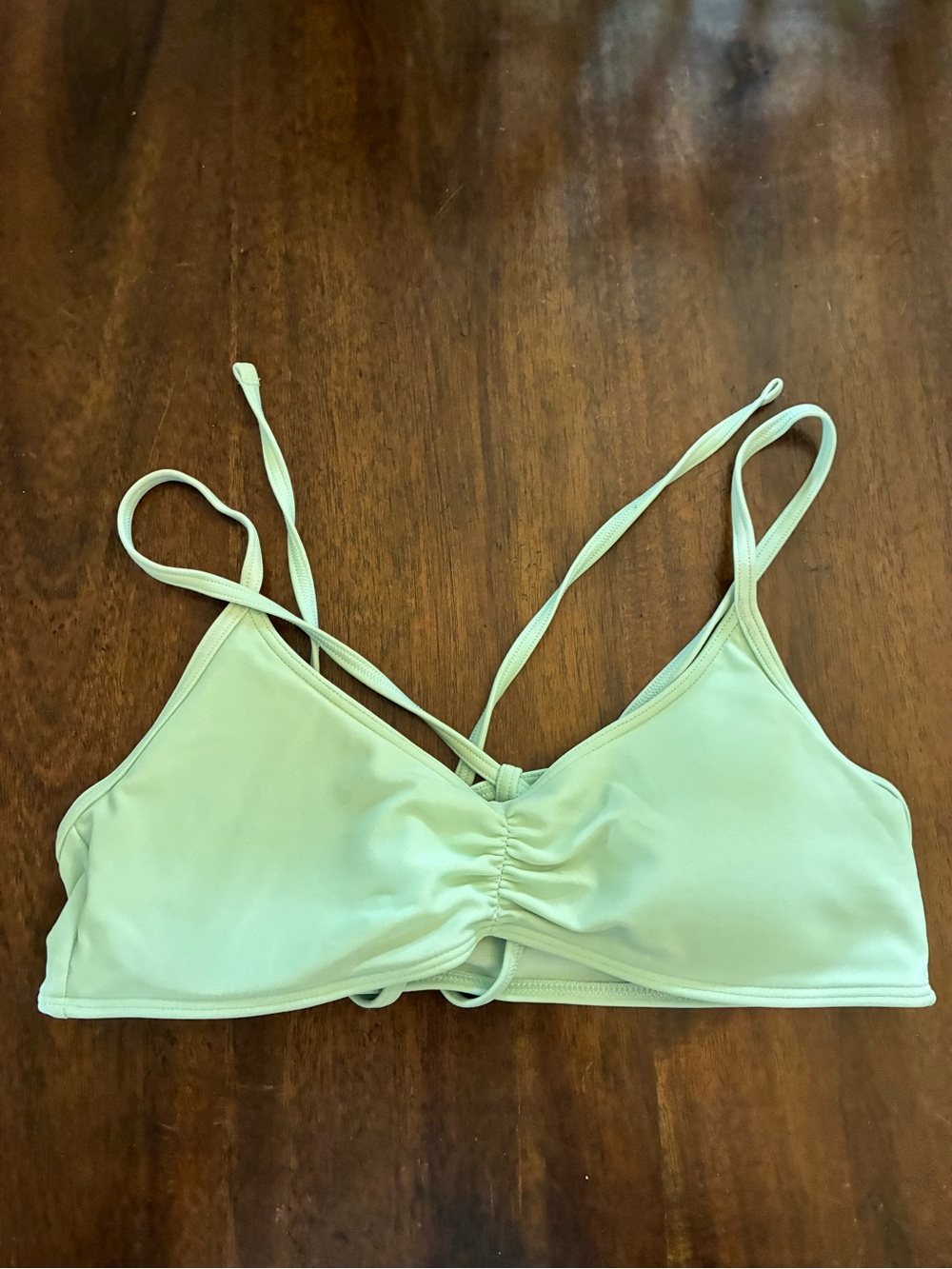 Aerie Bikini Top Small Swimsuit Green with Padding